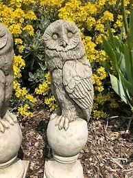 Pair Of Barn Owl Finials Statues