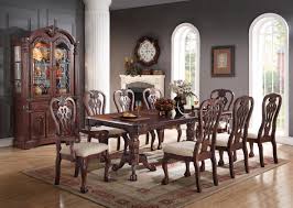 Our furniture includes pieces inspired by several different design most of our tables and chairs are made with red oak, quartersawn white oak or cherry. Formal Traditional Dining Room 9pc Set Cherry Wood Finish Rectangle Dining Table Set Accent Floral Pattern Chairs Crream Cushion 6 Side Chairs 2 Arm Chairs Walmart Com Walmart Com