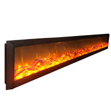 Flat Led In Meter Electric Fireplace