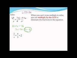 Solving Rational Equations Using Cross