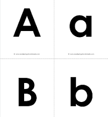 alphabet flash cards upper case