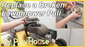 How to Repair the Pull Cord on a Lawnmower - 554 - YouTube
