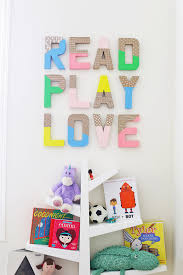 How To Make Colorful Wall Letters One