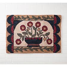 country primitive braided rugs canvas