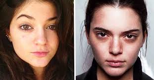 kendall and kylie jenner with no makeup