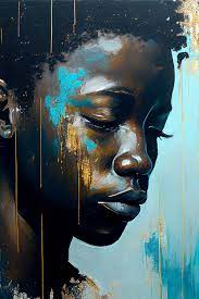Wall Art Print Young African In