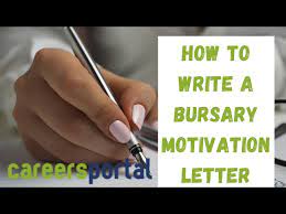 bursary motivational letter