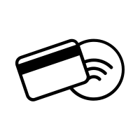 contactless payment icons free svg
