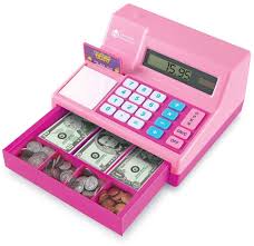 Details About New Girls Pink Cash Register Banking Kids Toy Calculator 73 Pc Set With Sounds