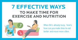 exercise and nutrition infographic