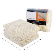 mainstays 5 x 8 non skid non slip cream rug pad