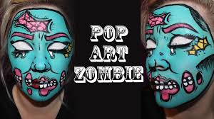 pop art pin up zombie makeup tutorial