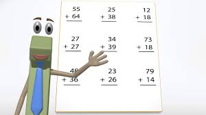Making ten decomposing a number leading to a ten using the relationship between addition and subtraction. Double Digit Addition Worksheet For 1st And 2nd Grade Kids Youtube