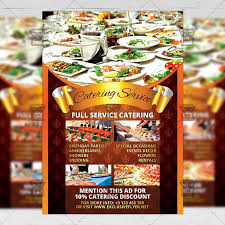 Catering Service Food A5 Flyer Template Exclsiveflyer Free And