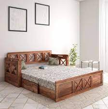 Wooden Sofa Cum Bed For Living Room