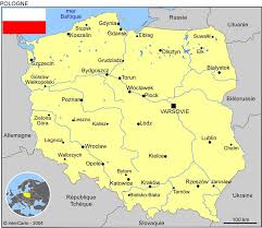 La capitale de pologne est warsaw. Carte Geographique Et Touristique De La Pologne Varsovie Geographie De La Pologne
