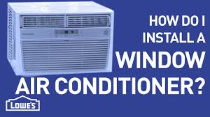 how to install a window air conditioner