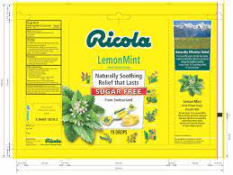 sugar free lemon mint herb throat drops