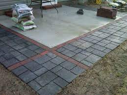 adding pavers to extend existing patio