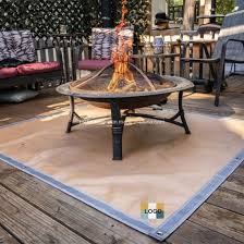 Most composite decks will melt and your fire pit will be tossed out without some kind of protection. China Fire Pit Mat For Deck Visible At Night Protection Grill Patio Fire Pit Pad Fireproof Mat Deck Protector Under Grill Mat China Grill Patio Fire Pit Pad Fire