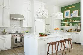 White Kitchen With Brass Accents