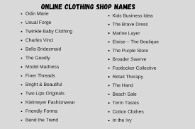 400 clothing names ideas