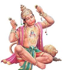 rama vakta indian lord hanuman stock