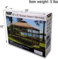 Water Resistant Brown Gazebo Canopy For