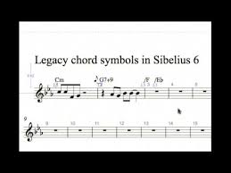 Sibelius 6 Demo Legacy Chord Symbols Youtube