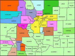 Image result for colorado county map