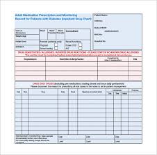 Hospital Chart Forms Medical Patient Chart Template Patient