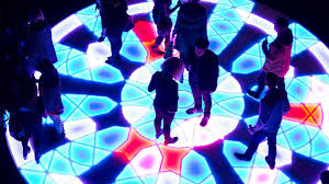 mini dancefloor interactive led art