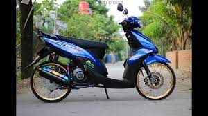 Skubek yamaha ttx belum bisa dipastikan meluncur untuk pasar indonesia. Modifikasi Motor Mio Gt Warna Biru Motor Cafe Racer Motor Mobil