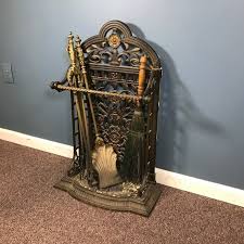 Cast Iron Fireplace Tool Stand