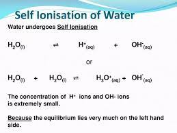 Ppt Self Ionisation Of Water