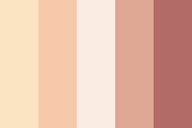 She started out by just coming in. Peach Rose Color Palette