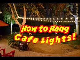 how to hang outdoor string lights step