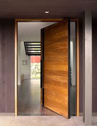 Solid Wood Pivot Door Main Gate Design