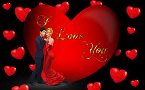 love you loving couple red