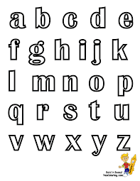Lower Case Letters Chart Printable At Yescoloring Alphabet