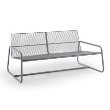 Synthetic materials like plastic, metal and glass might not give you the natural look that rattan or wood can offer. Outdoor Sofa In Colored Metal Modern Italian Design