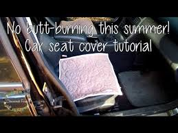 How To Diy Car Seat Cover Tutorial