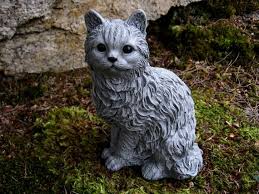 Cat Statue Concrete Cat Figure Cement
