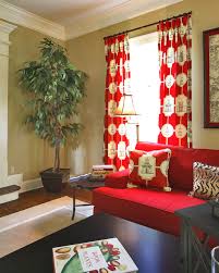 Furnish A Living Room With A Red Sofa