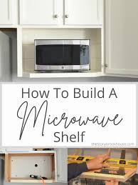 How To Build A Microwave Shelf The