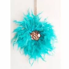 Blue Feather Juju Hat With Seass