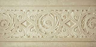 gothic limestone fireplace mantel