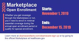Open Enrollment 2020 Dates And Deadline Obamacare Facts