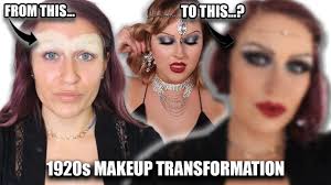 1920s makeup hair transformation