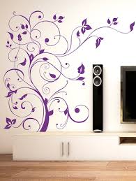 Buy Wall Stickers Fl Purple